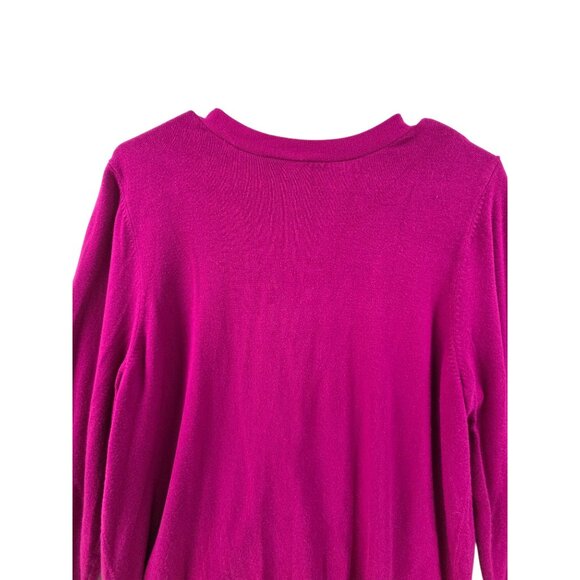 Lane Bryant Women's Cardigan Sweater Button Up V Neck Purple Size 18/20 Classic - Picture 5 of 6